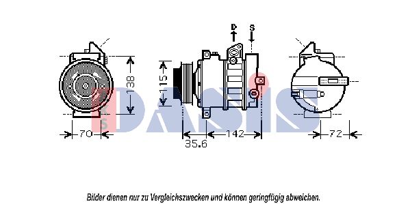 AKS DASIS Kompressor,kliimaseade 851855N